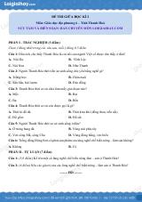 Đề thi giữa kì 2 GDĐP 6 Thanh Hoá - loigiaihay.com